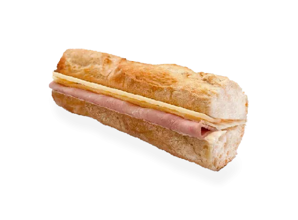 Delicious French sandwich with a fresh baguette filled with layers of butter, melted gruyere cheese, and savory ham. Pierre and Michel your authentic French bakery