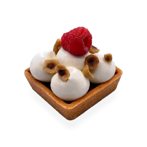 Delicious French tart with a buttery hazelnut crust, filled with a luscious hazelnut cream, and garnished with toasted hazelnuts. Pierre and Michel your authentic French bakery