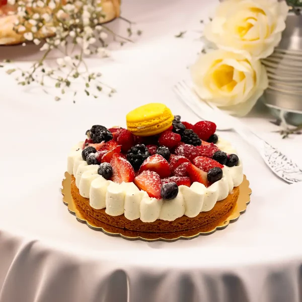 Vibrant Fresh Berry Tart by Pierre and Michel in New Jersey