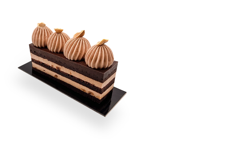 French chocolate hazelnut pastry, a delightful indulgence.