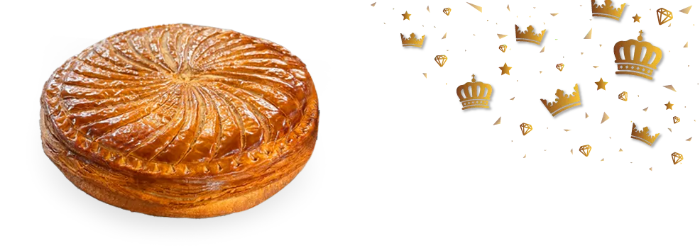 A freshly baked Galette des Rois from Pierre and Michel Authentic French Bakery in New Jersey, a delectable treat fit for a king
